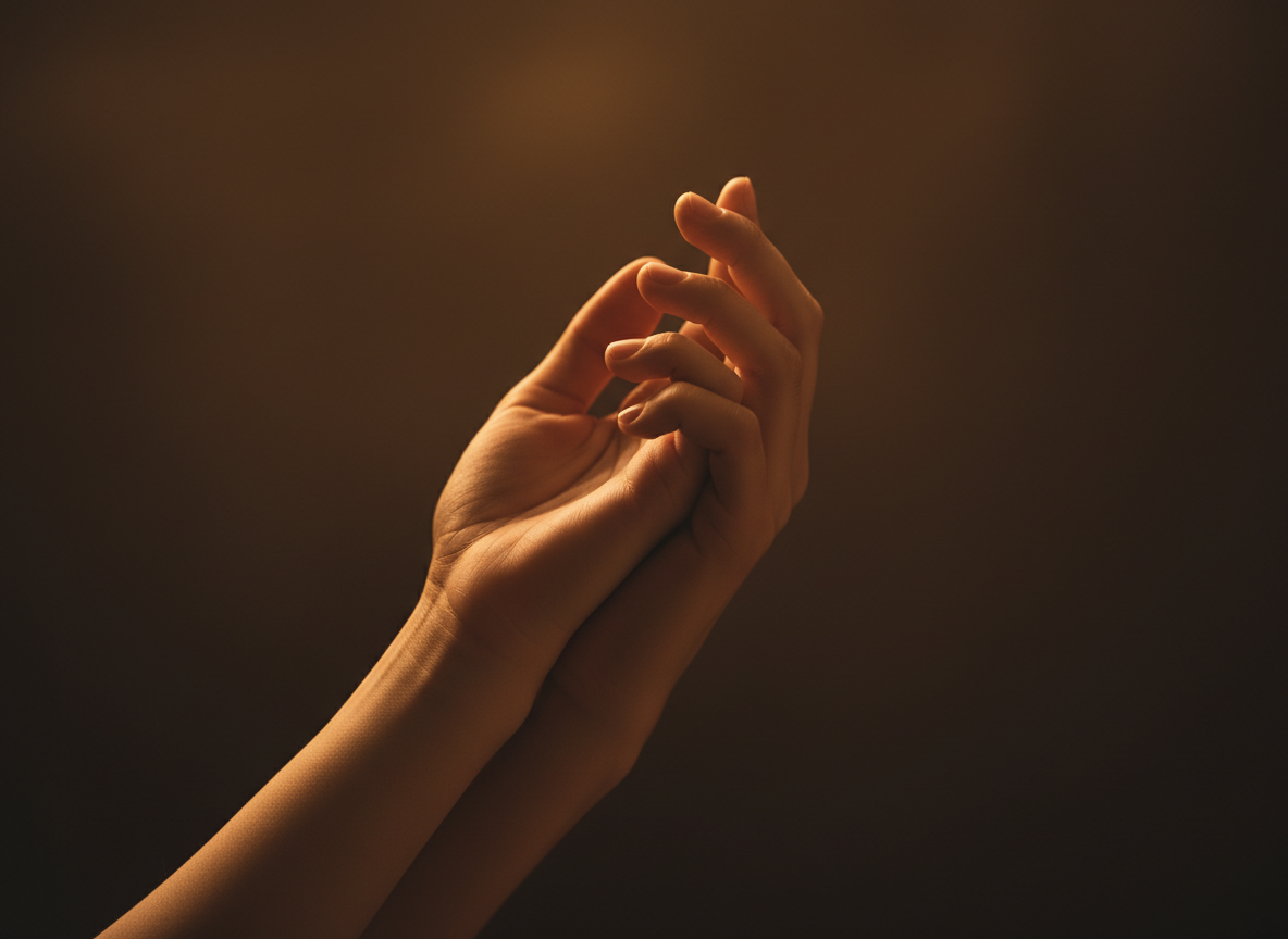 Intimate editorial image representing themes of closeness and warmth